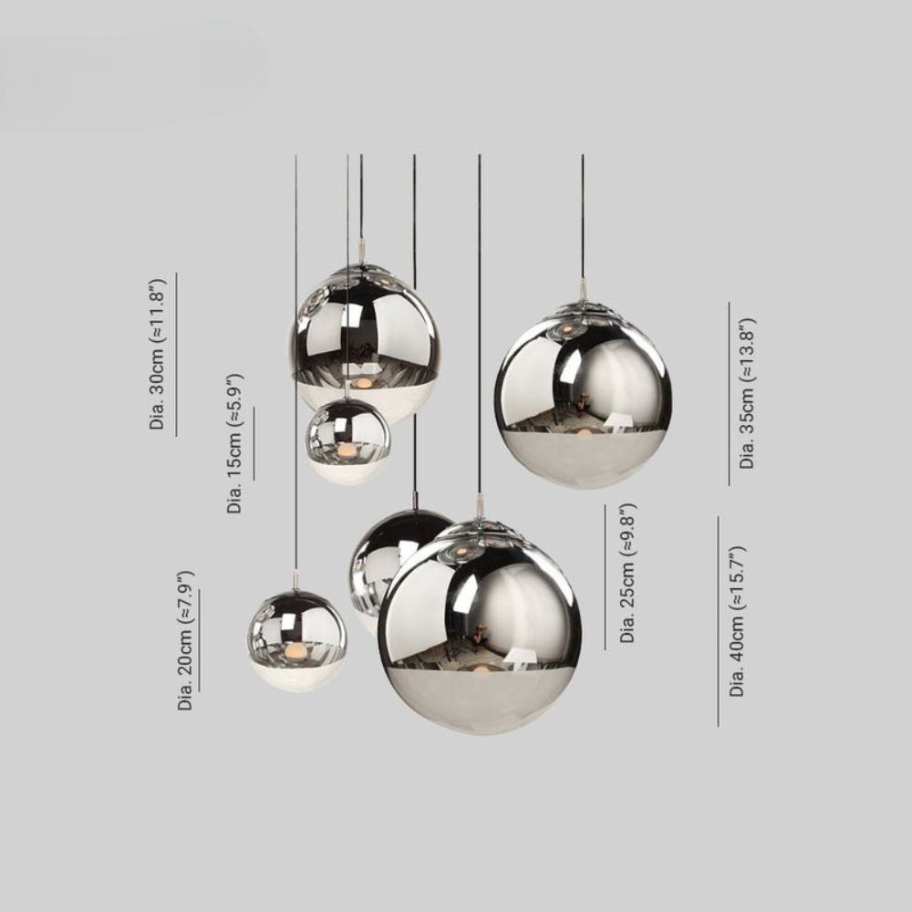 Pendant Light | Industrial Round Fixture for Living Room or Dining Room