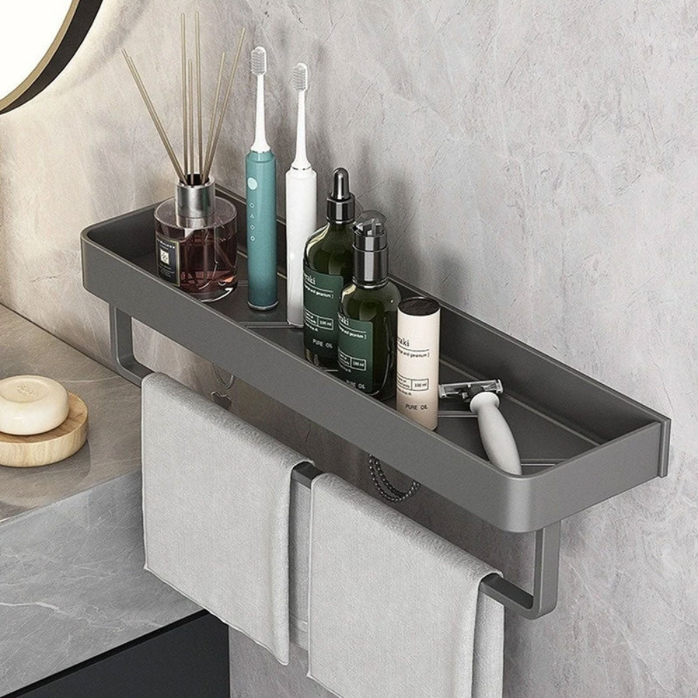 Bathroom Elegant Wall Rack | Contemporary Space Saving Design