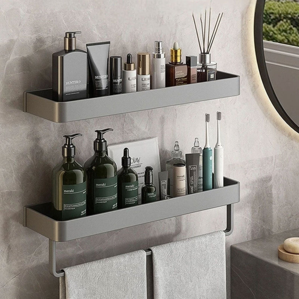Bathroom Elegant Wall Rack | Contemporary Space Saving Design