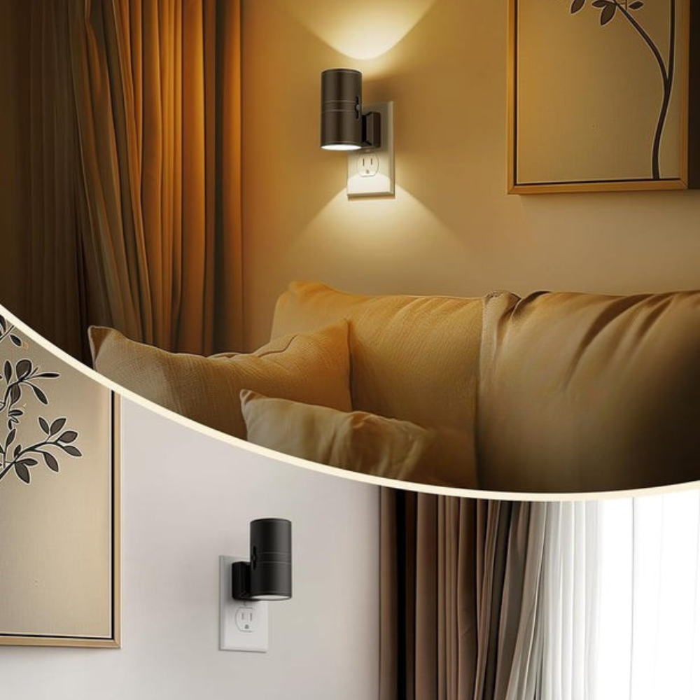 Bedroom Dimmable LED Night Light | Compact Twilight Sensor Lamp