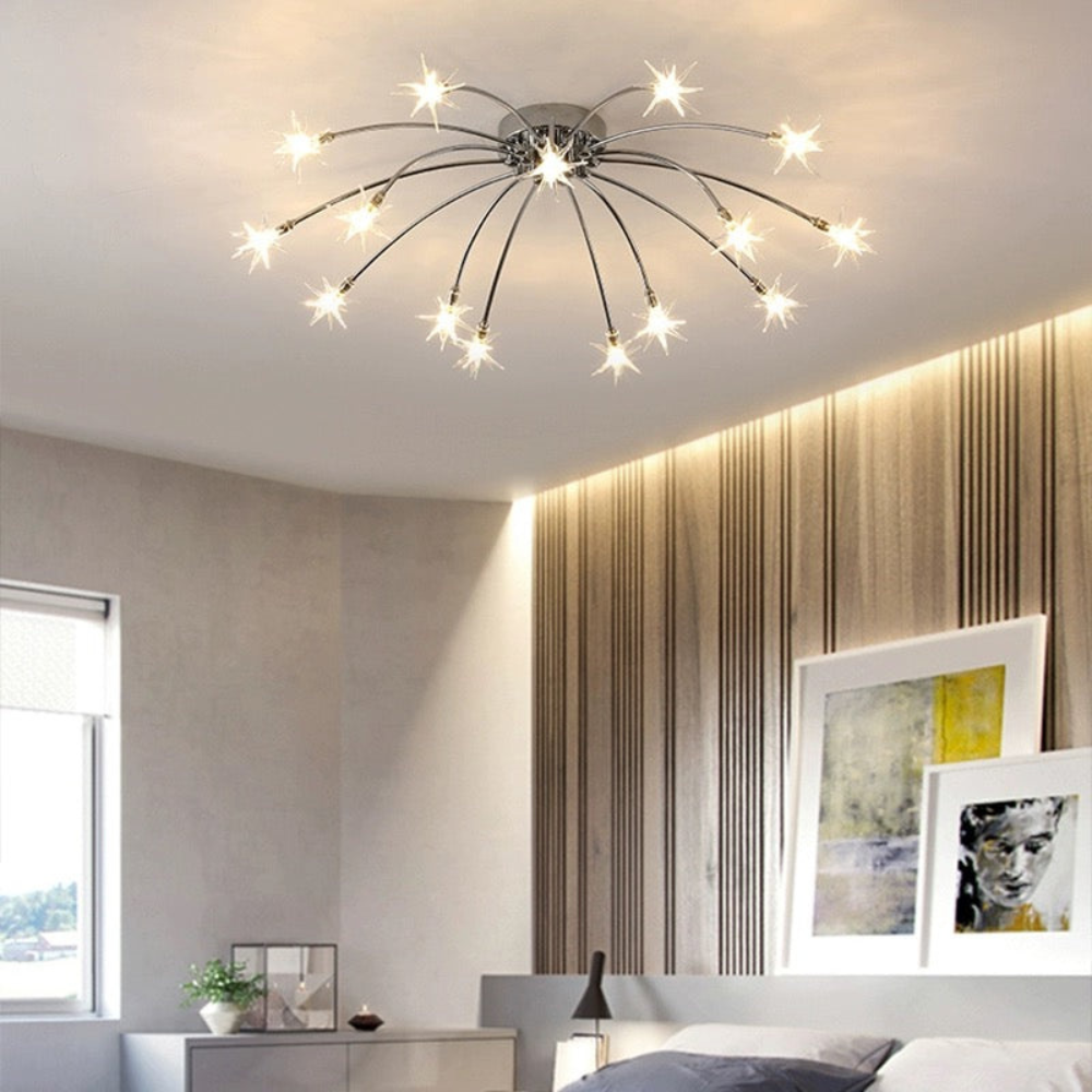 Art Deco Starry Fixture | Modern Indoor Lighting