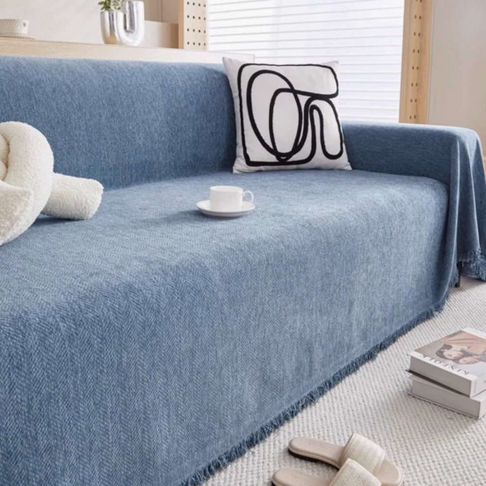 Living Room Pet-Friendly Sofa Cover | Modern Slipcover Design