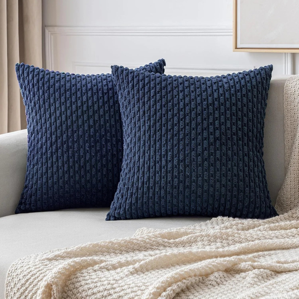 Living Room Boho Cushion Covers | Soft Striped Sofa Pillowcases