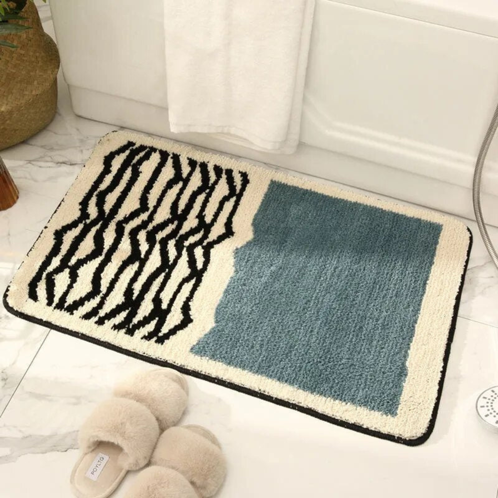 Bathroom Non-Slip Bath Mat | Abstract Modern Design