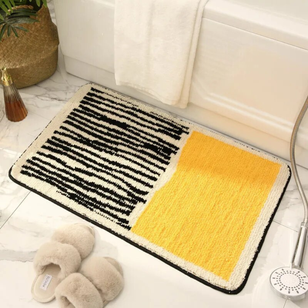 Bathroom Non-Slip Bath Mat | Abstract Modern Design