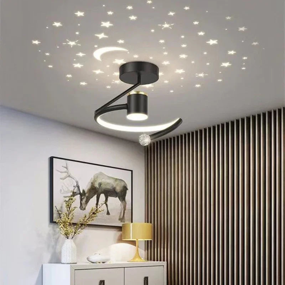 Starry Sky LED Ceiling Light | Modern Chandelier Style for Kids’ Rooms and Living Areas