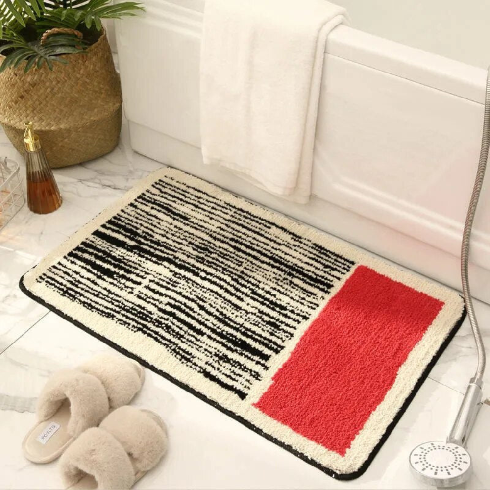Bathroom Non-Slip Bath Mat | Abstract Modern Design