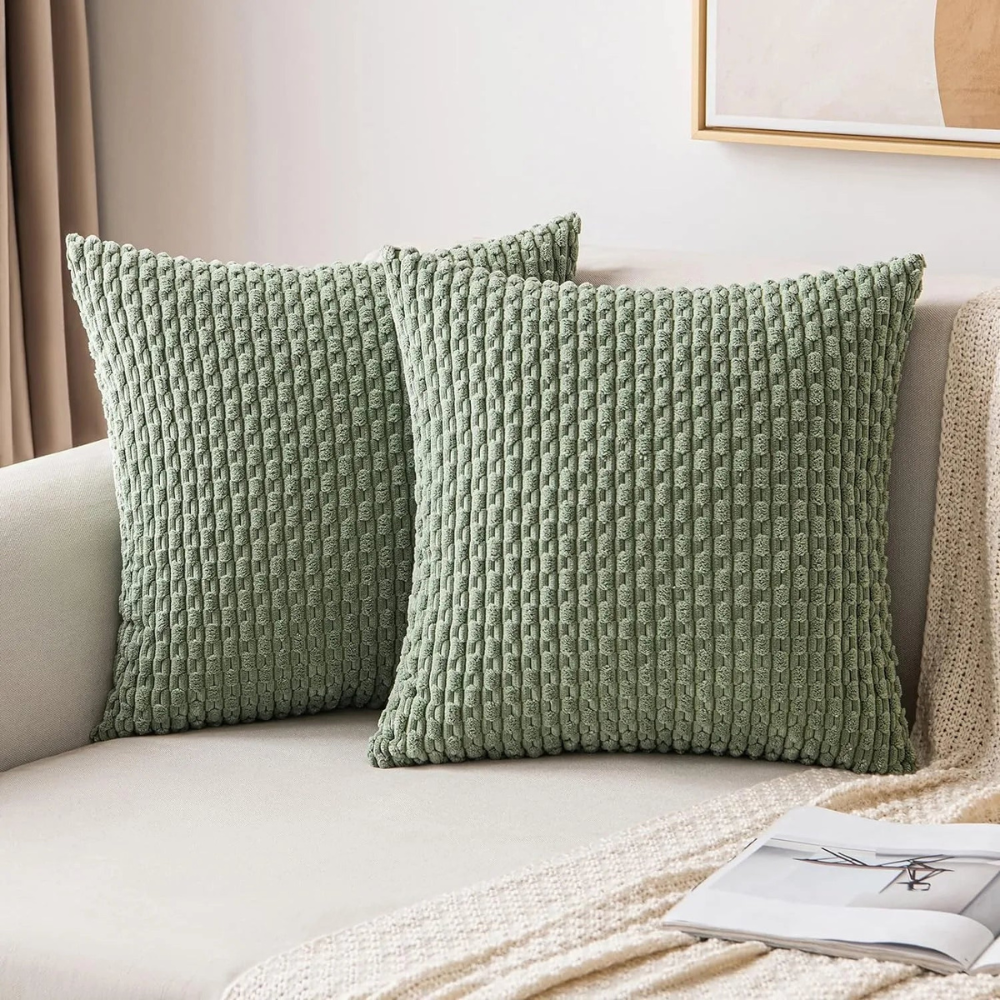 Living Room Boho Cushion Covers | Soft Striped Sofa Pillowcases