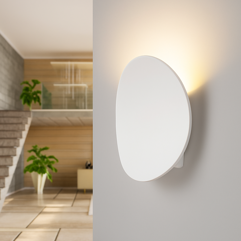 Modern Round LED Wall Sconce | Minimalist Indoor Accent Light
