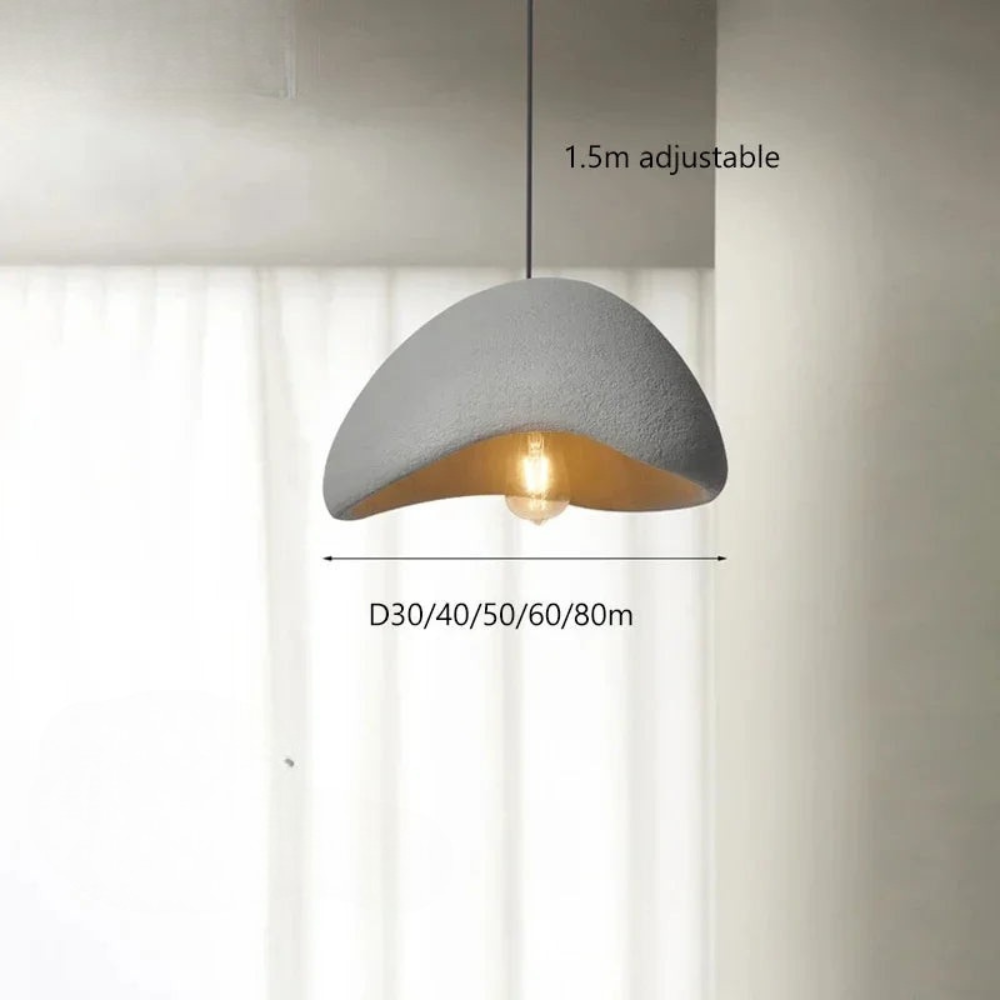Pendant Light | Wabi-Sabi Style Hanging Fixture for Dining and Living Areas