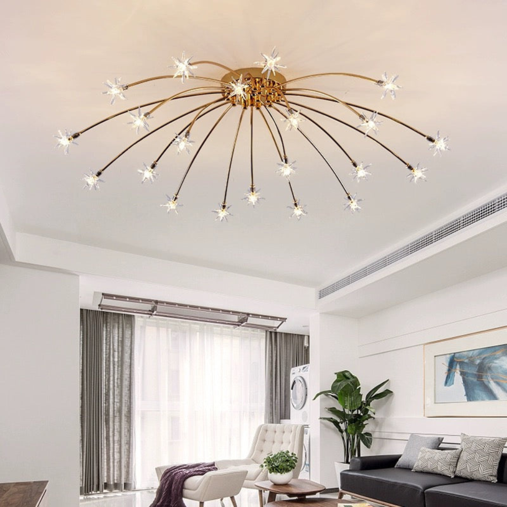 Art Deco Starry Fixture | Modern Indoor Lighting