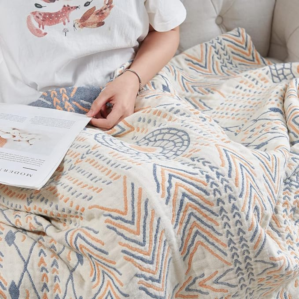 Living Room Chic Throw Blanket | Reversible Design for Versatile Styling