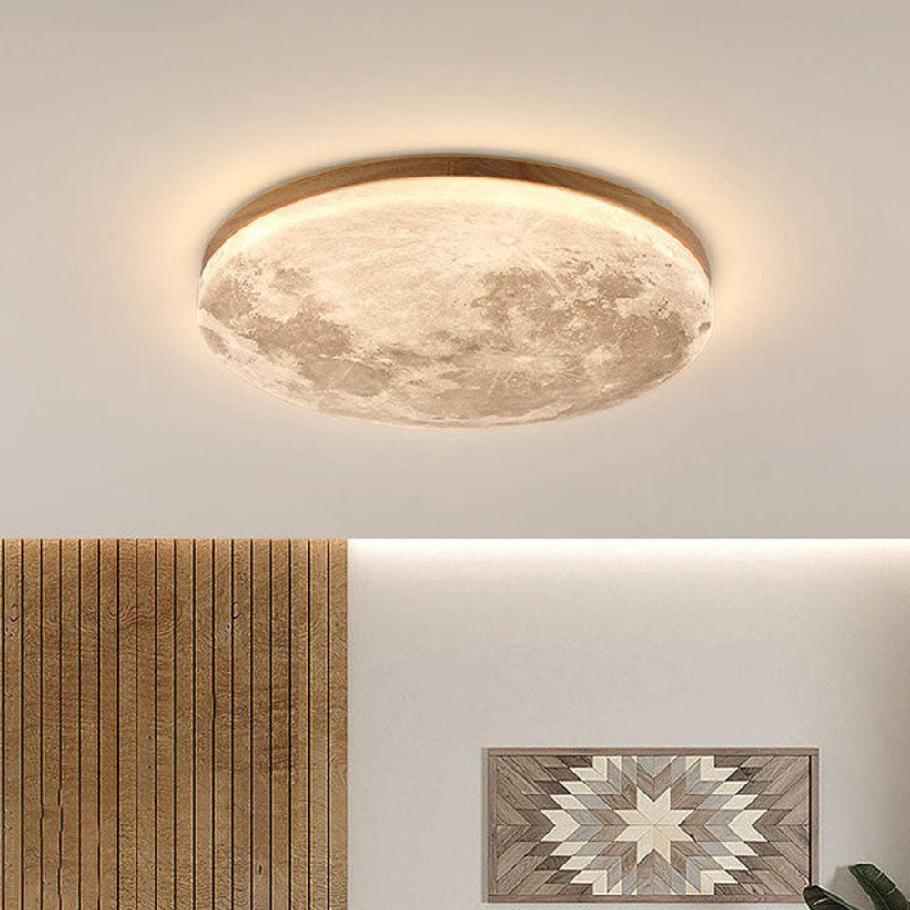 Bedroom Minimalist LED Ceiling Light | Round Flush Mount Fixture