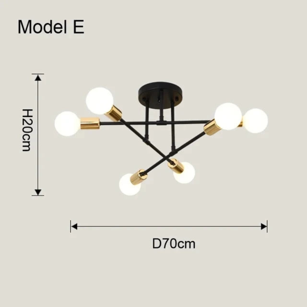 Ceiling Light | Nordic Minimalist Fixture for Living Rooms and Bedrooms