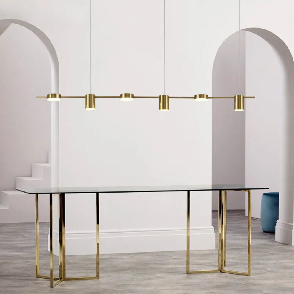 Modern Ceiling Chandelier | Dimmable LED Pendant Light for Living Room and Dining Area