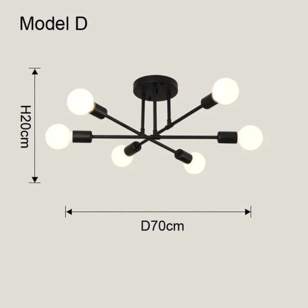 Ceiling Light | Nordic Minimalist Fixture for Living Rooms and Bedrooms