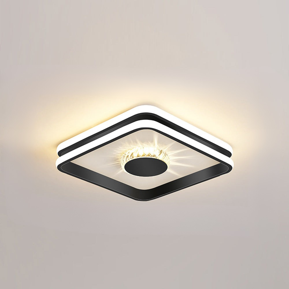Ceiling Light | Geometric Square Round LED Fixture