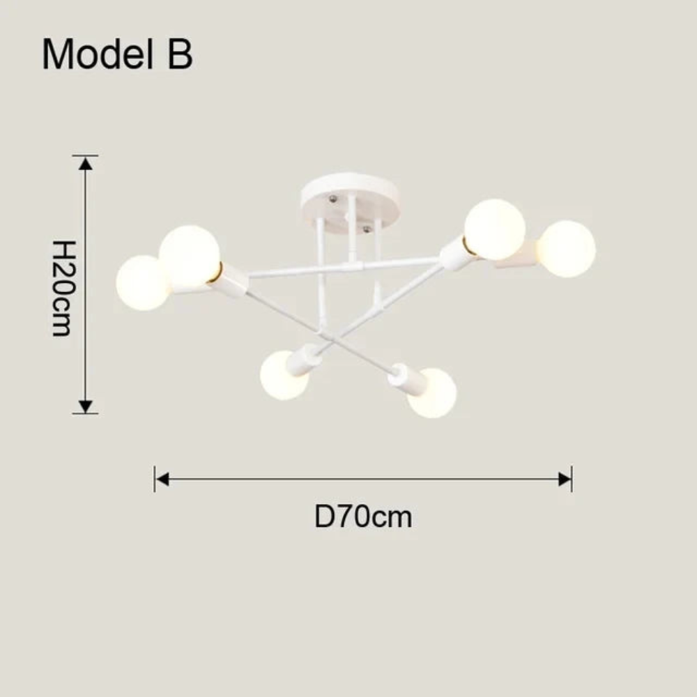 Ceiling Light | Nordic Minimalist Fixture for Living Rooms and Bedrooms
