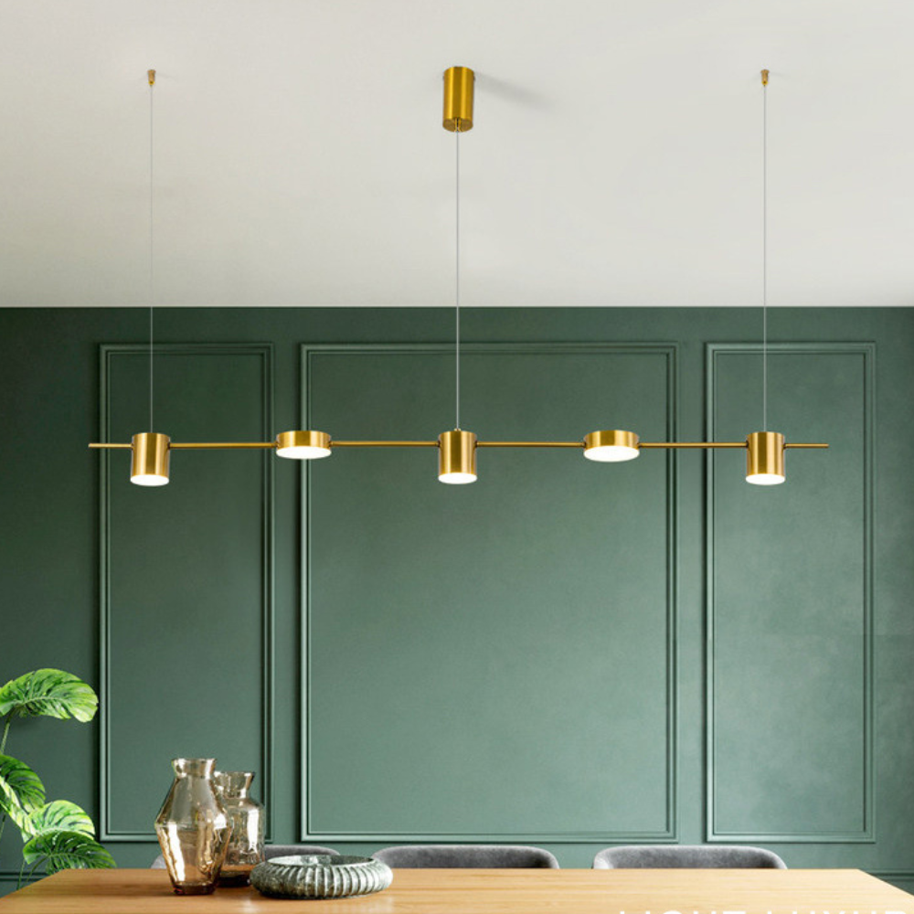 Modern Ceiling Chandelier | Dimmable LED Pendant Light for Living Room and Dining Area