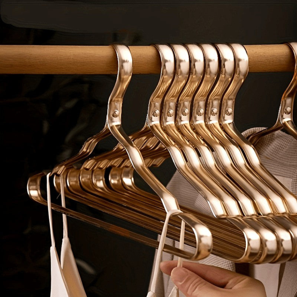 Wardrobe Elegant Brass Coat Hangers | Premium Minimalist Design