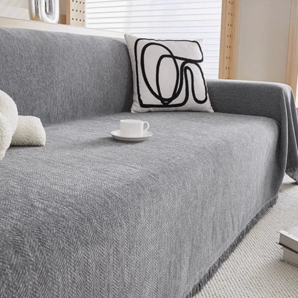 Living Room Pet-Friendly Sofa Cover | Modern Slipcover Design