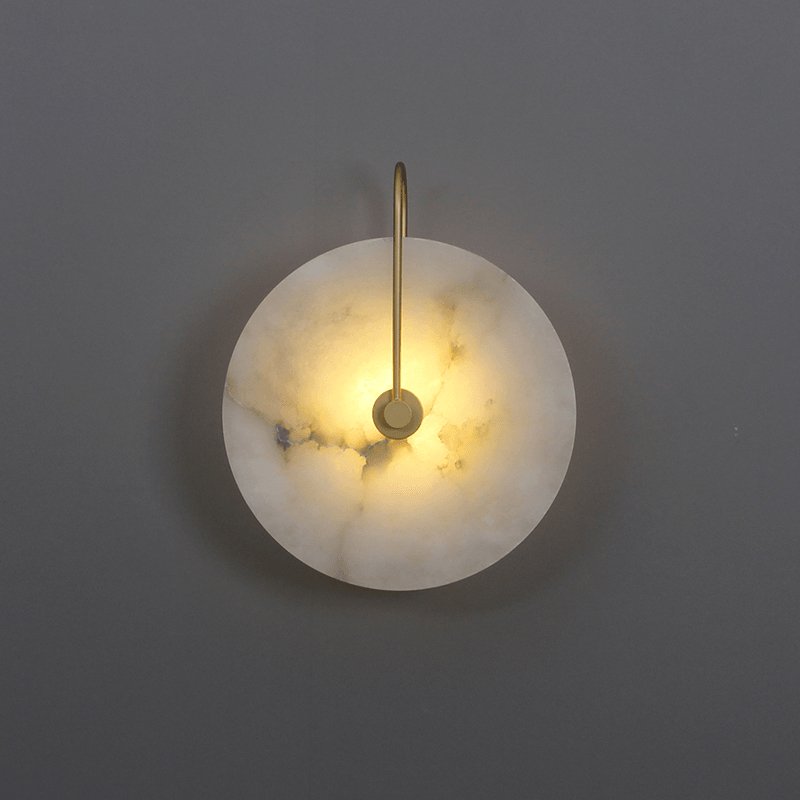 Wall Light Round | LED Alabaster Fixture