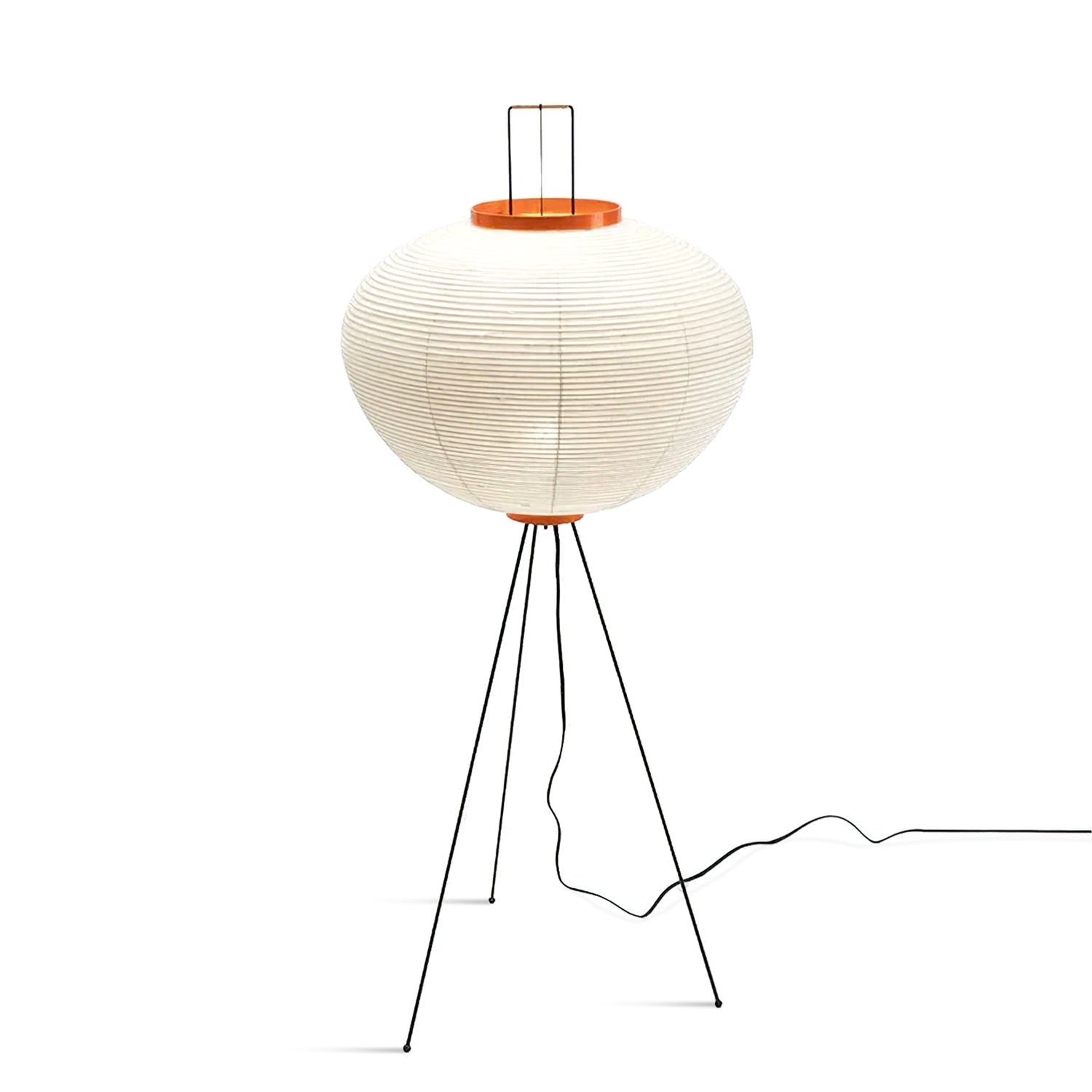Floor Lamp | Tripod Lighting Fixture with Paper Shade