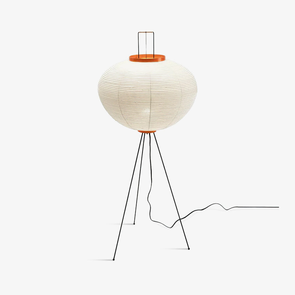 Floor Lamp | Tripod Lighting Fixture with Paper Shade