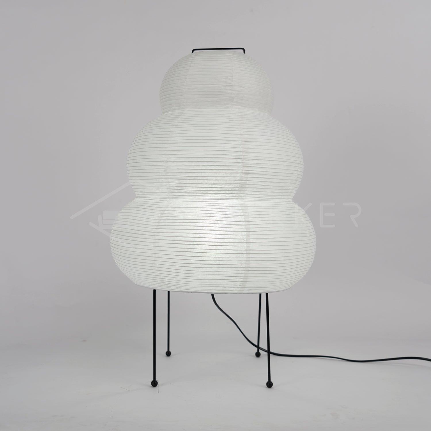 Table Lamp | Paper Shade Sculptural Table Light