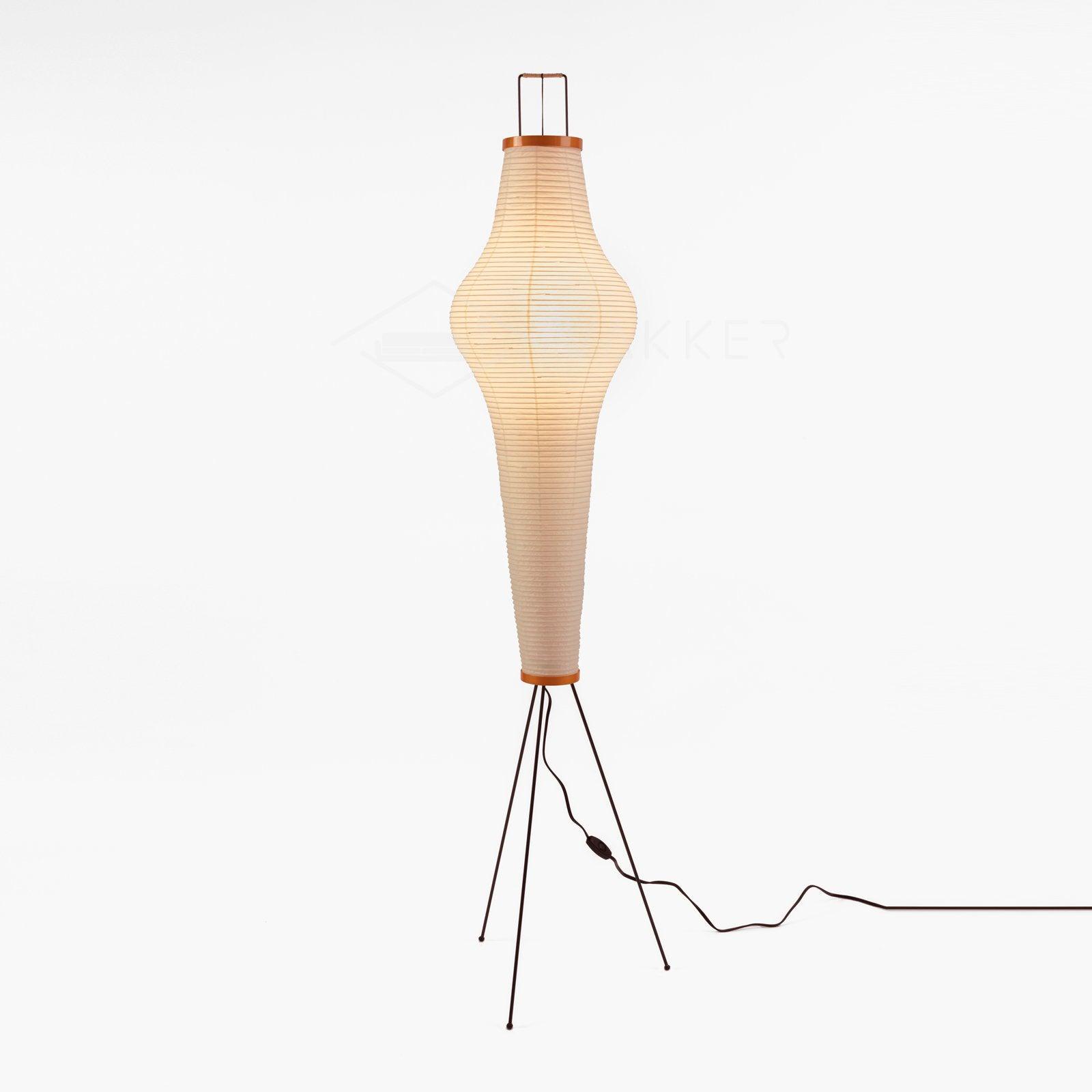 Floor Lamp | Tripod Lighting Fixture with Paper Shade