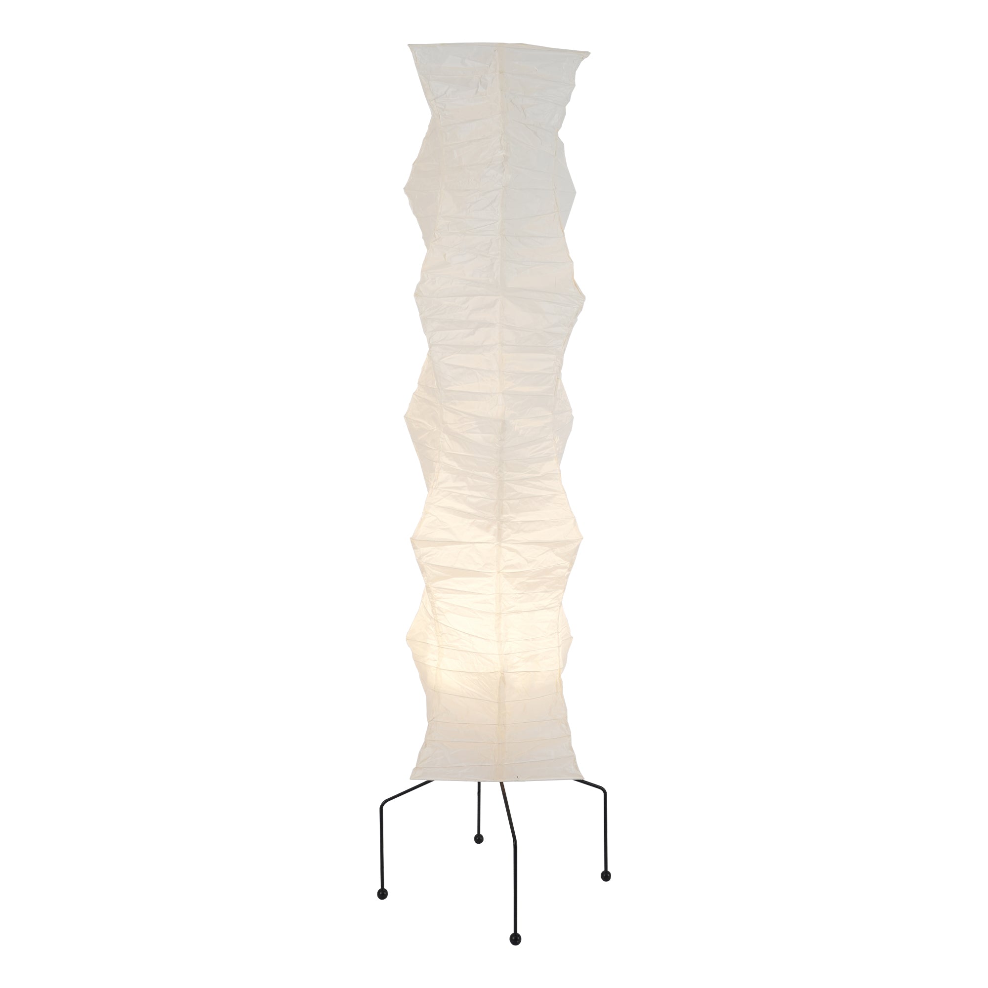 Floor Lamp | Tripod Lighting Fixture with Paper Shade