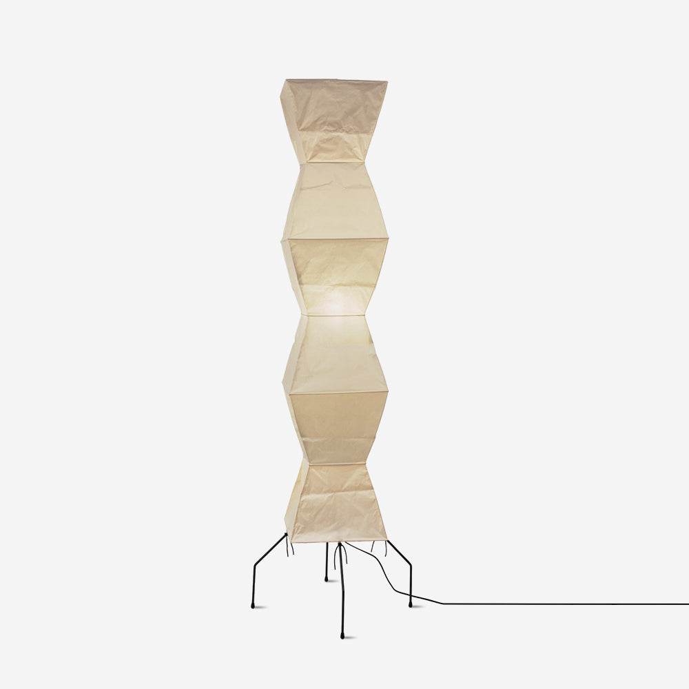 Floor Lamp | Tripod Lighting Fixture with Paper Shade
