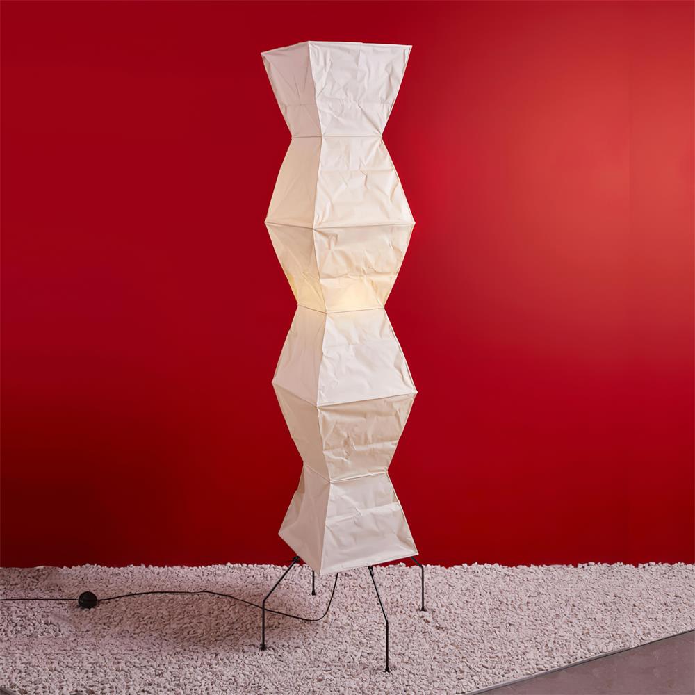 Floor Lamp | Tripod Lighting Fixture with Paper Shade