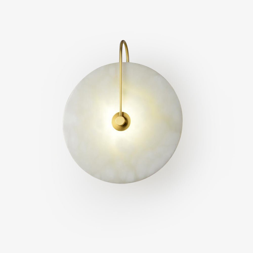 Wall Light Round | LED Alabaster Fixture