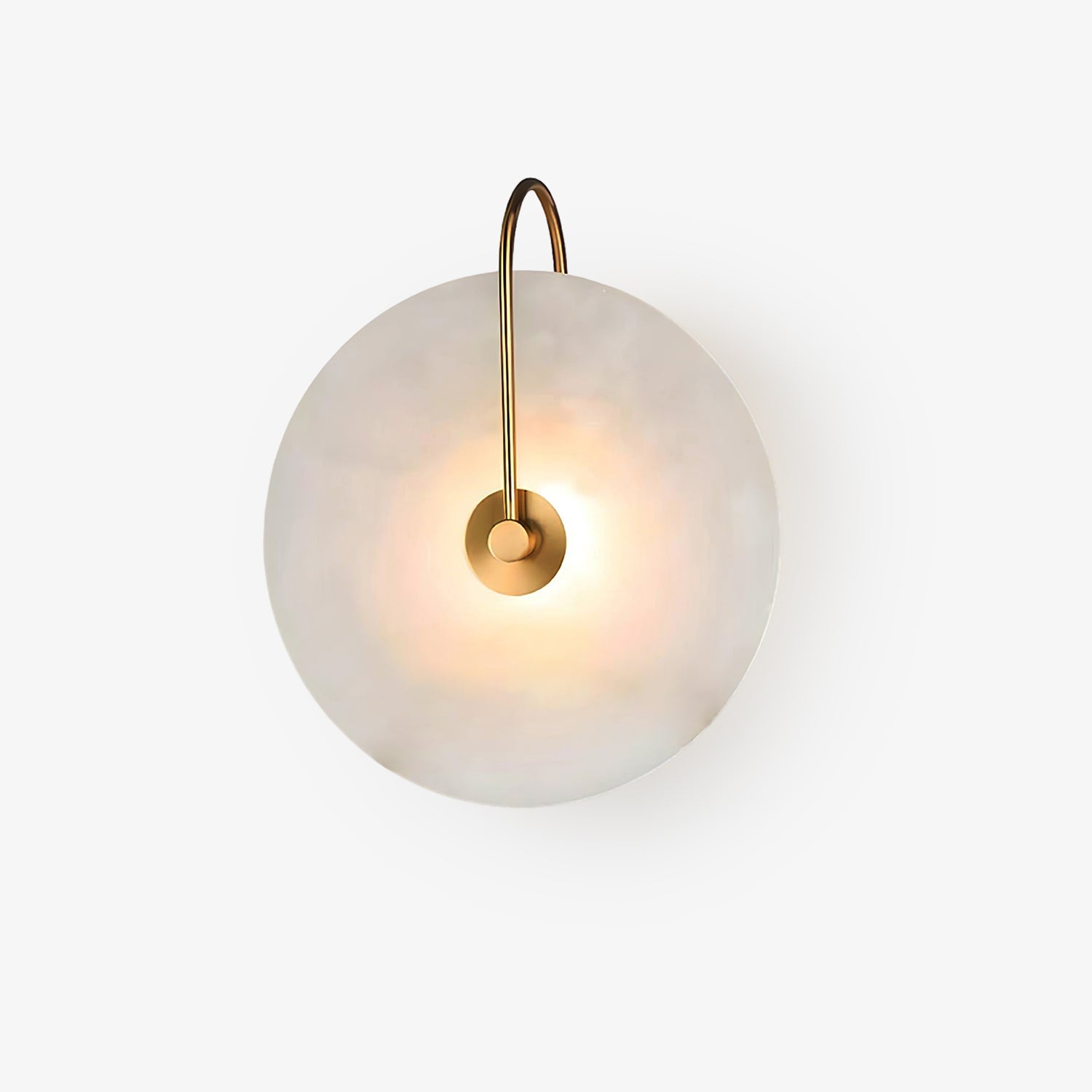 Wall Light Round | LED Alabaster Fixture