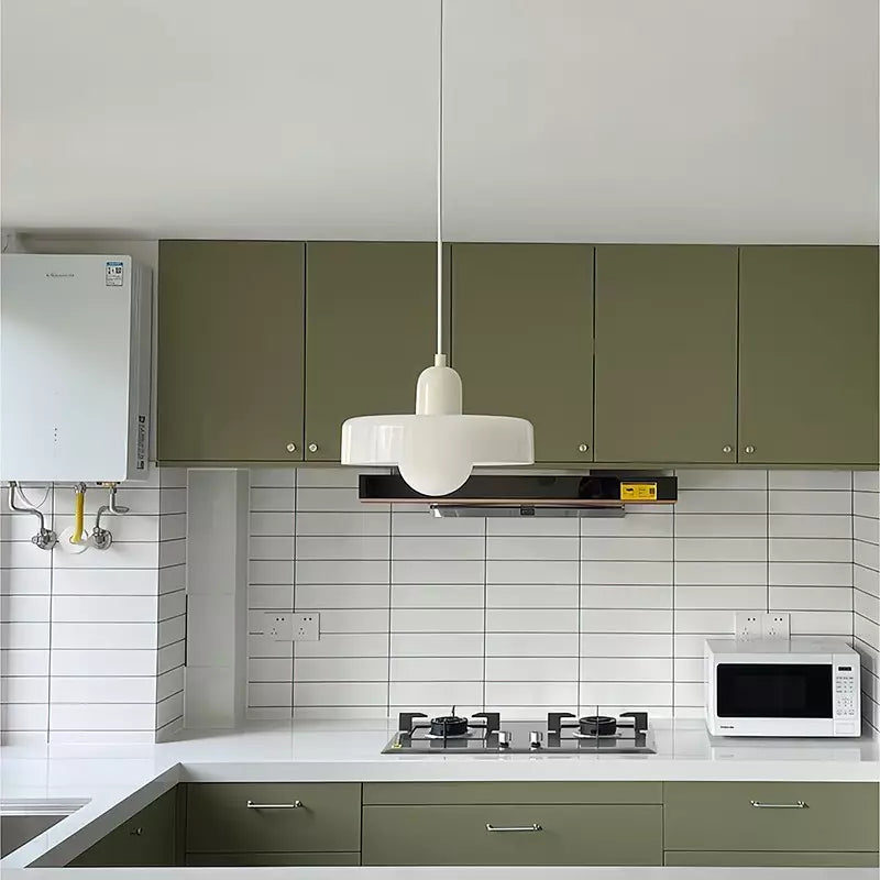 Dining Room Modern Pendant Light | Bauhaus Glass Halo