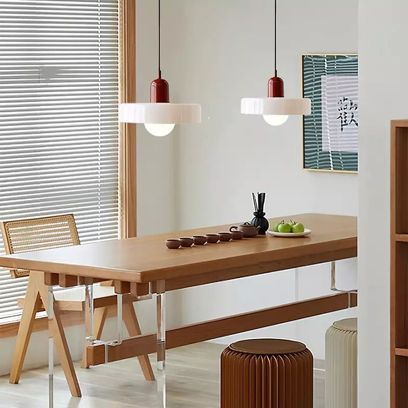 Dining Room Modern Pendant Light | Bauhaus Glass Halo
