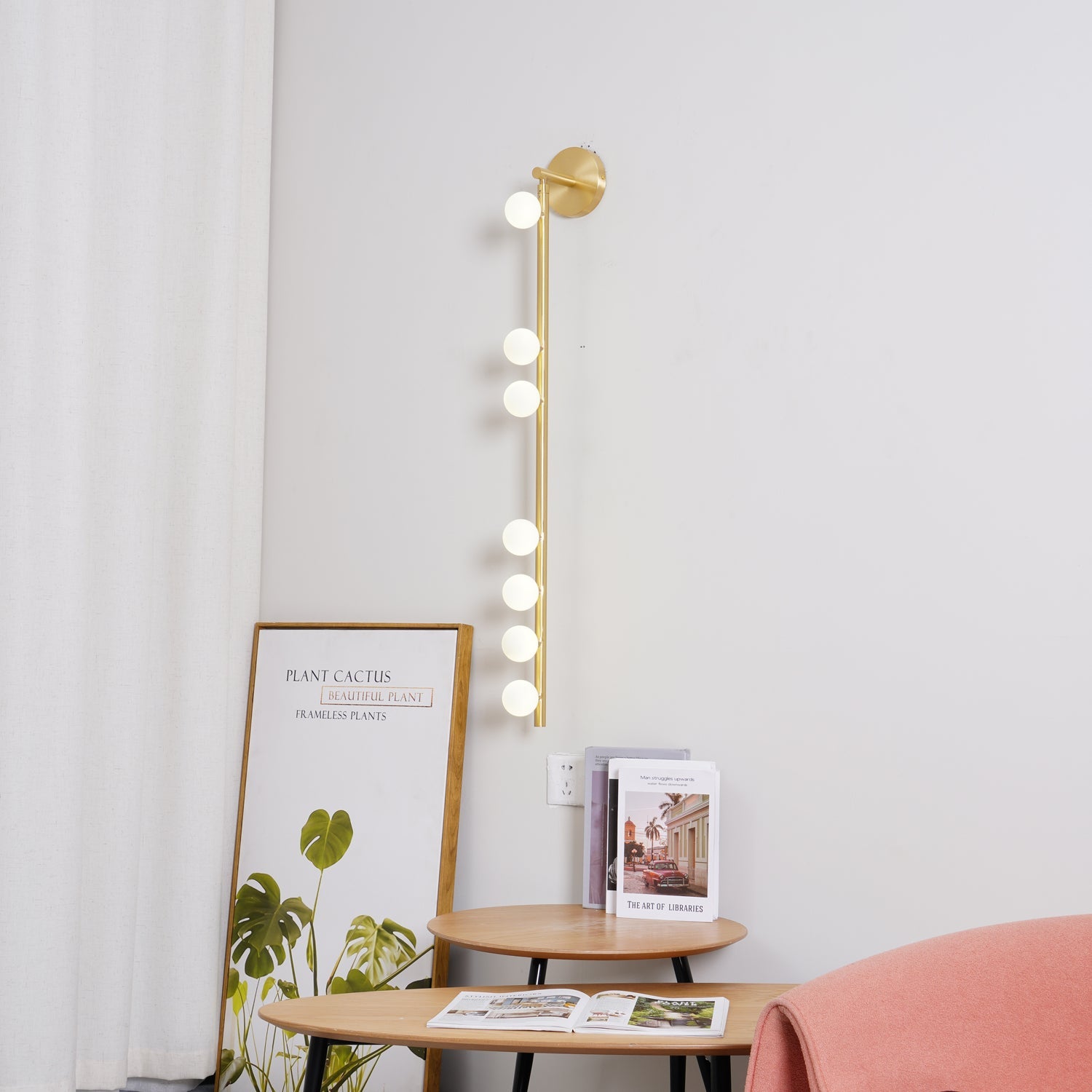 Wall Light Base | Multi-Head Vertical Design