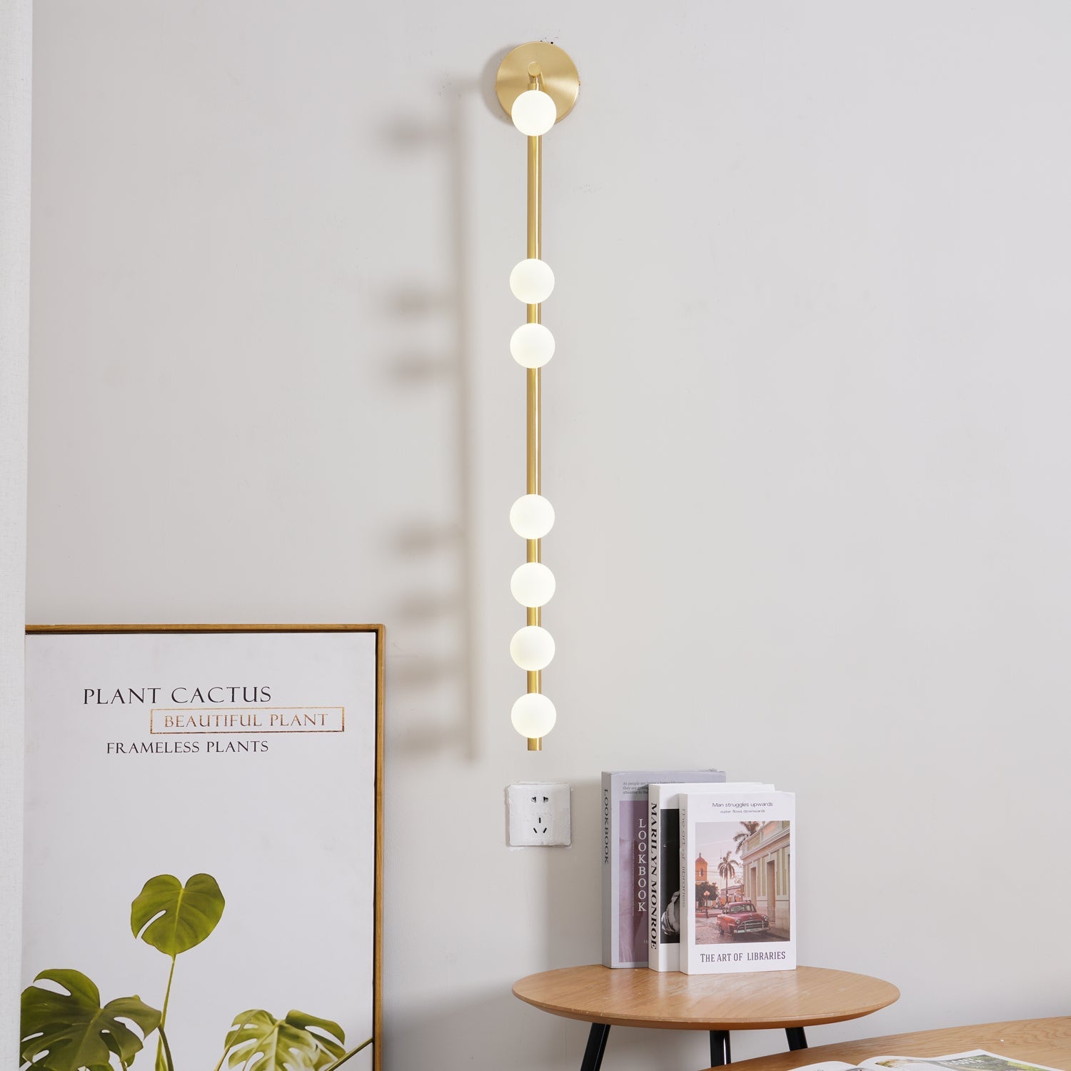 Wall Light Base | Multi-Head Vertical Design