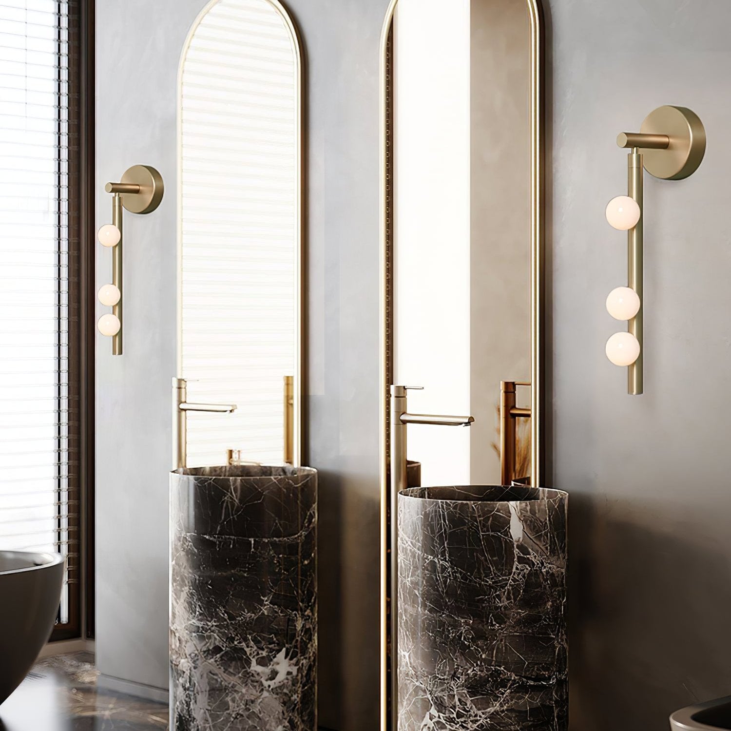 Wall Light Base | Multi-Head Vertical Design