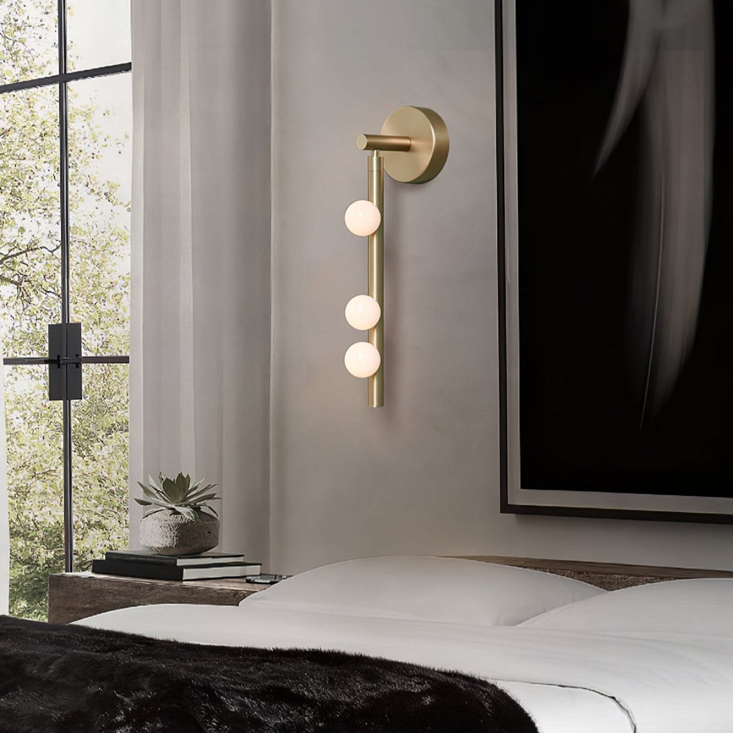 Wall Light Base | Multi-Head Vertical Design