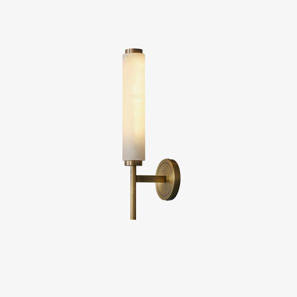 Wall Light Vertical | Brass and Alabaster Fixture