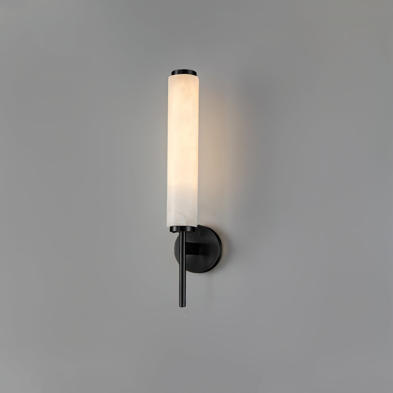 Wall Light Vertical | Brass and Alabaster Fixture
