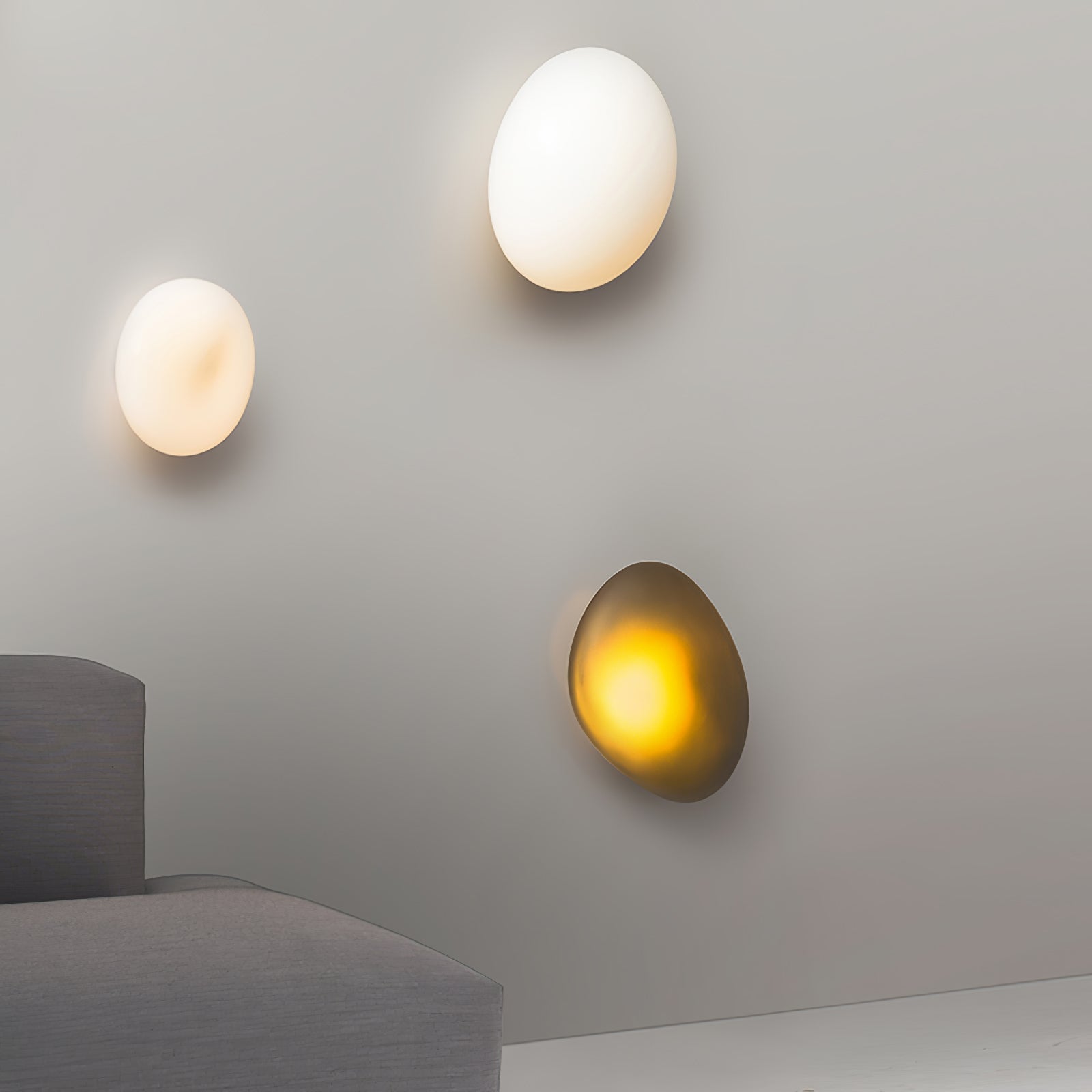 Wall Light Oval | LED Glass Fixture