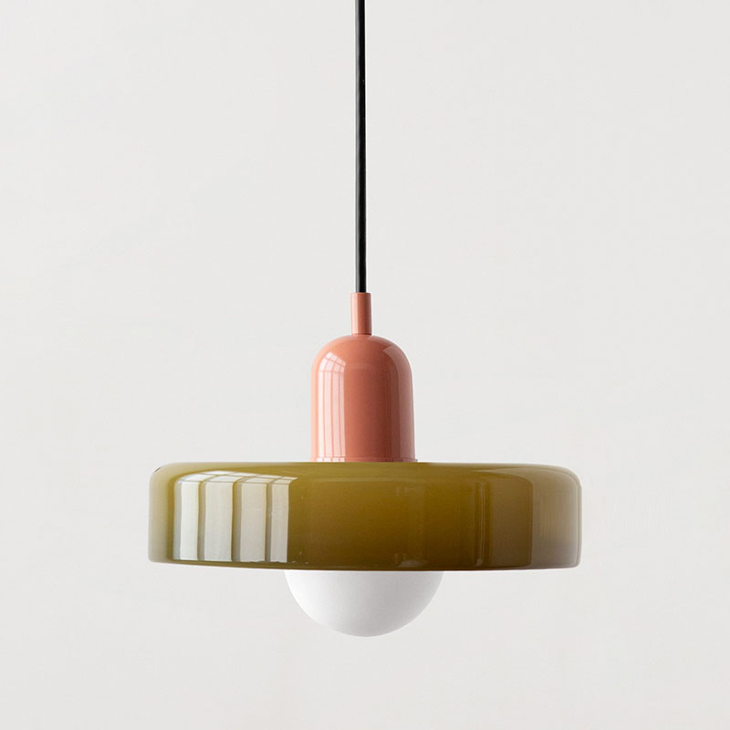 Dining Room Modern Pendant Light | Bauhaus Glass Halo