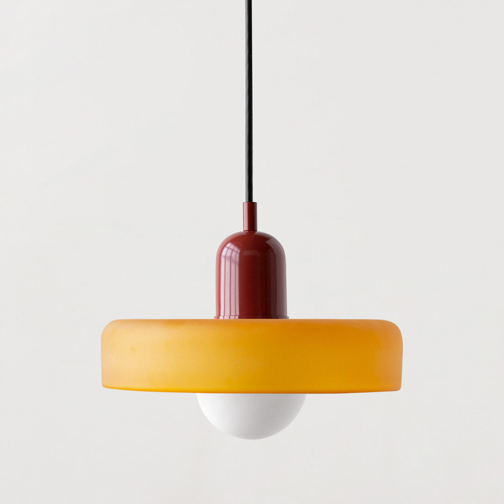 Dining Room Modern Pendant Light | Colorful Bauhaus Glass