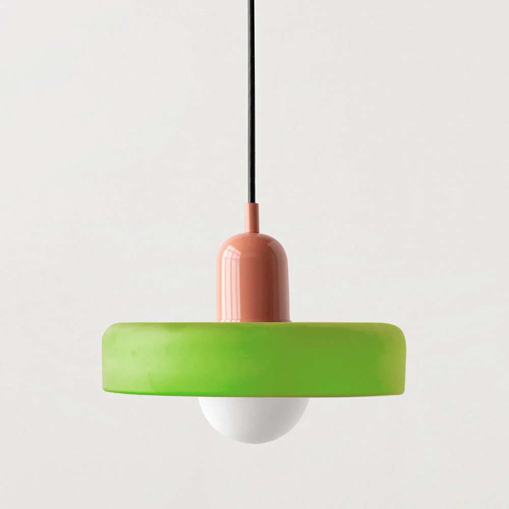 Dining Room Modern Pendant Light | Colorful Bauhaus Glass