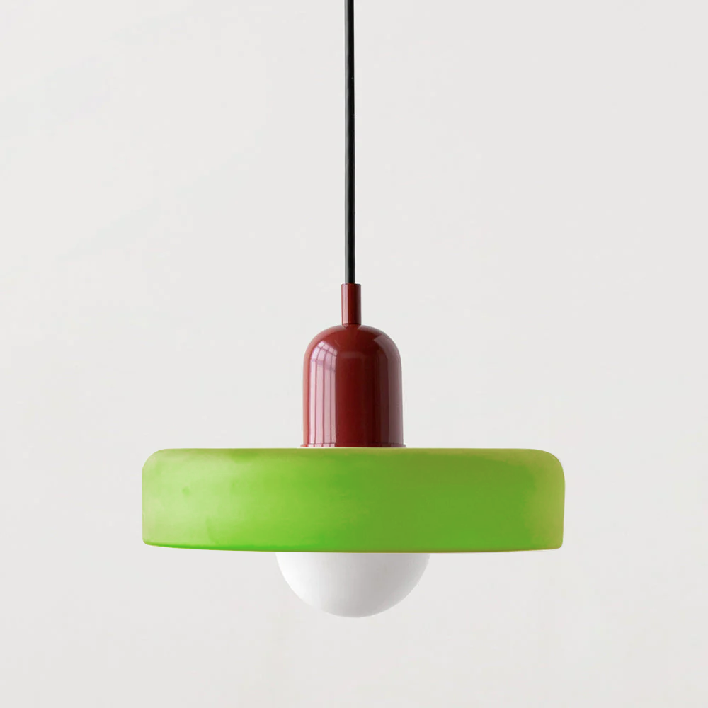 Dining Room Modern Pendant Light | Colorful Bauhaus Glass