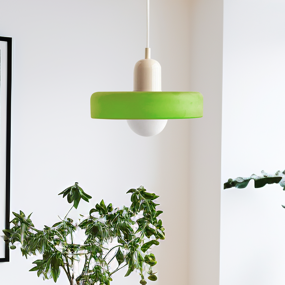 Dining Room Modern Pendant Light | Colorful Bauhaus Glass