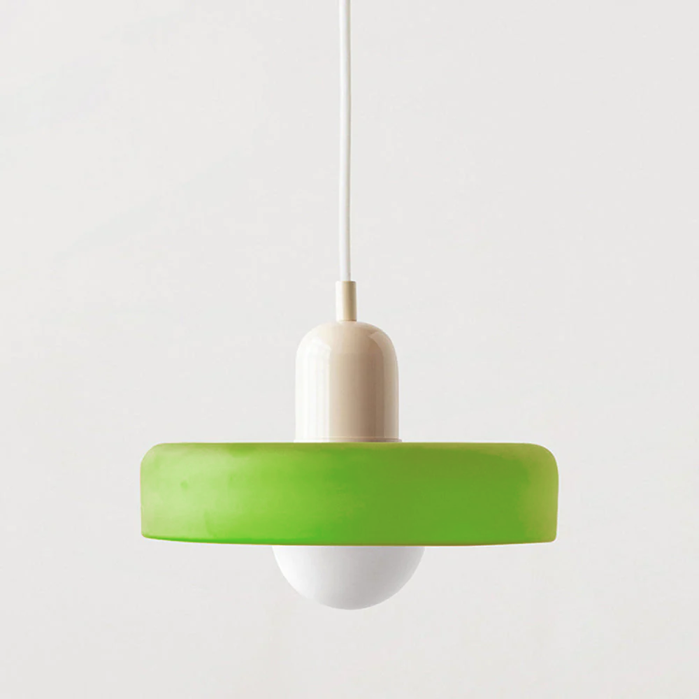 Dining Room Modern Pendant Light | Colorful Bauhaus Glass